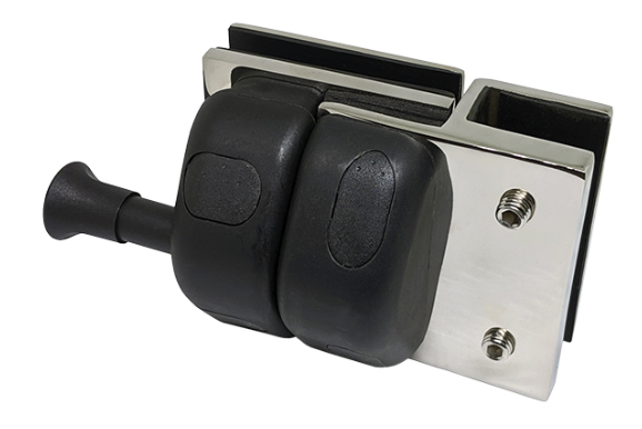 Duplex 2205 magnetic glass gate latch for pool fencing