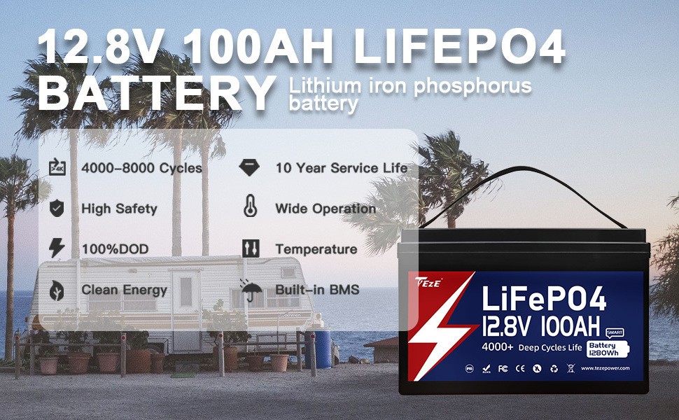 12v 24v 100ah 120ah 200ah 300ah Lifepo4 Bluetooth Iron Phosphate Battery Batterie 100 Kwh Lithium Pack With Bluetooth