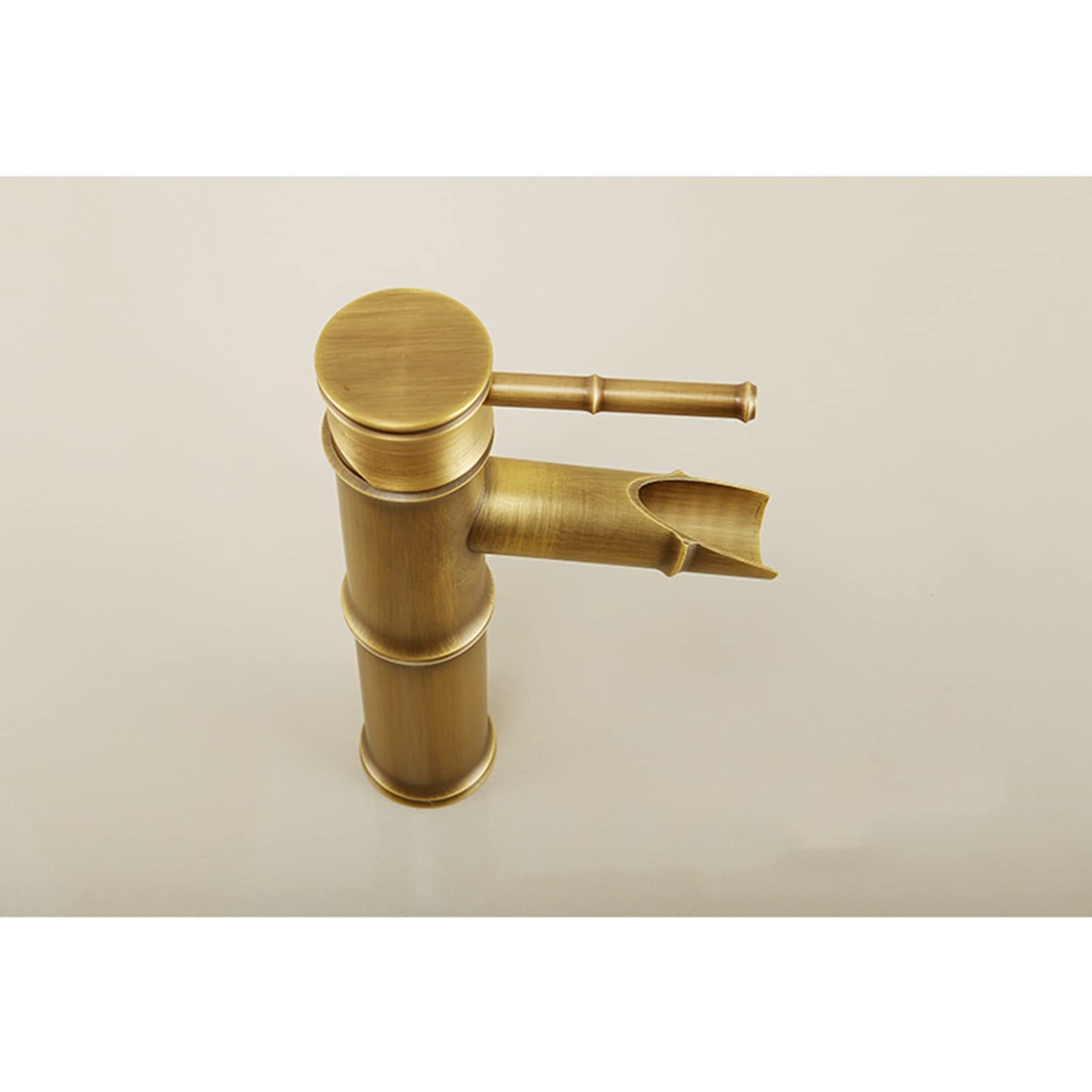 Antique Bamboo Shaped Bronze Bathroom Faucets Bathroom Mixer Copper Bathroom Basin Faucets