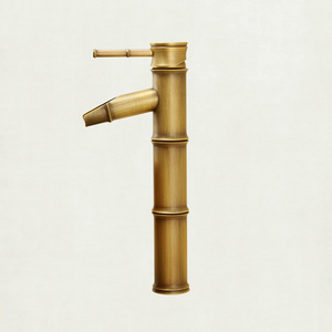 Antique Bamboo Shaped Bronze Bathroom Faucets Bathroom Mixer Copper Bathroom Basin Faucets