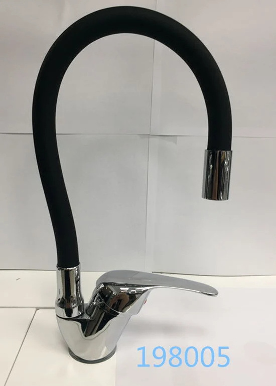 Professional Manufacturer Durable Curved Artistic Kitchen Sink Single Lever Brass Taps Kitchen Faucet