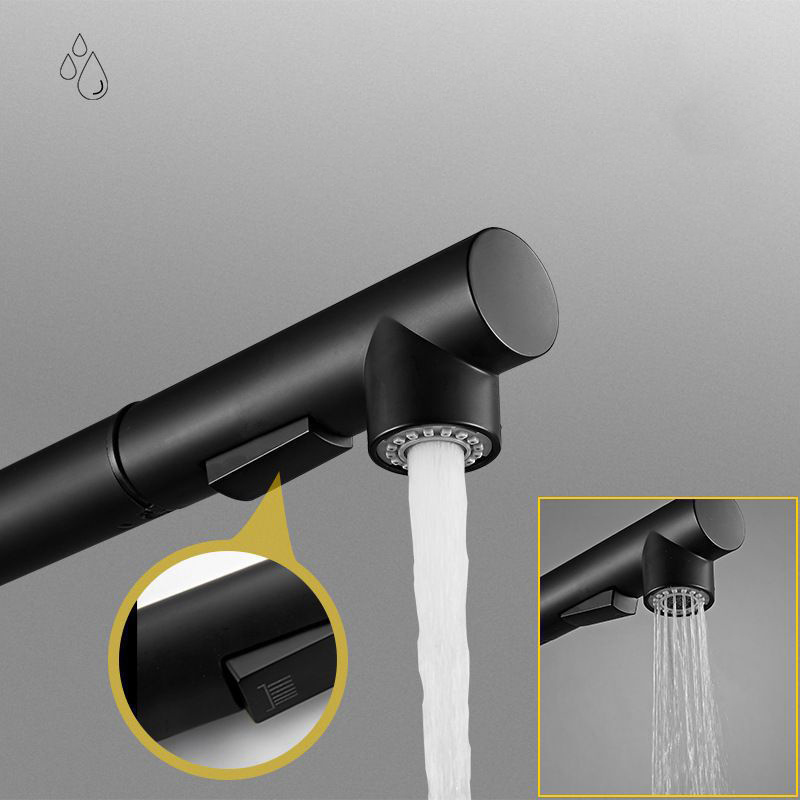 Universal Rotatable Tap Extender Swivel Extension Spring Pull Out Deck Mounted Pull Down Sprayer Kitchen Sink Faucet