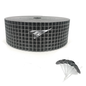 Solar Panel Guard 4" x 100' Wire Mesh with 100 Fastener Clips