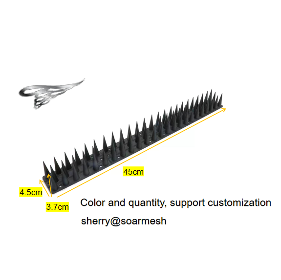 Plastic Bird Deterrent Spikes - Bird Deterrent Spikes Keep Pigeon, Squirrel, Raccoon, Cats, Crow Away ,Anti