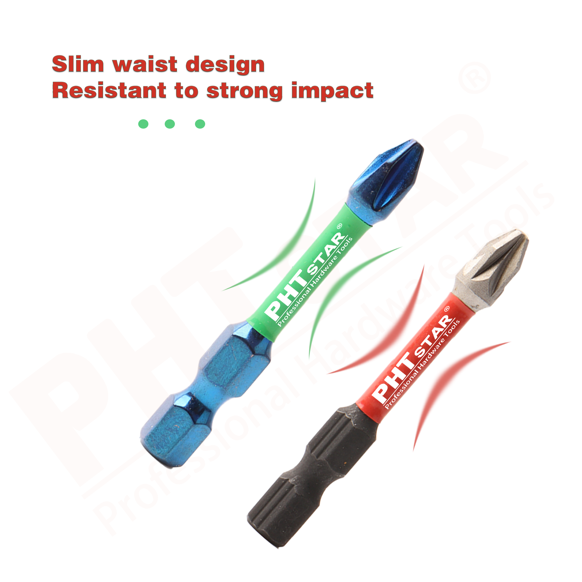 Impact Screw Drill bit S2 PH2 Strong Magnetic customized 1/4 Inch Hexagon Shank Screwdriver Bit