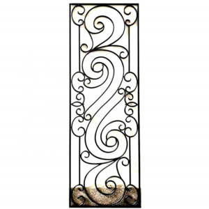 In canada best selling  low tempered price wrought iron interior door