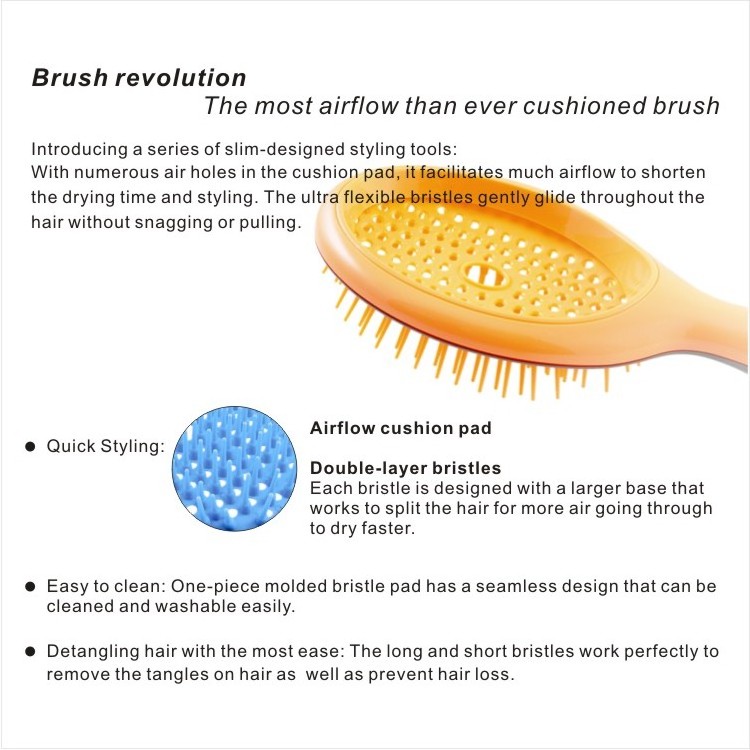 High quality natural boar bristle brushes low price hot sale hair care porcupine bristle brushes