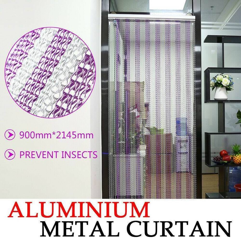 UK best seller Door Fly Chain Screens 90 x 210cm Aluminium Chain Curtain