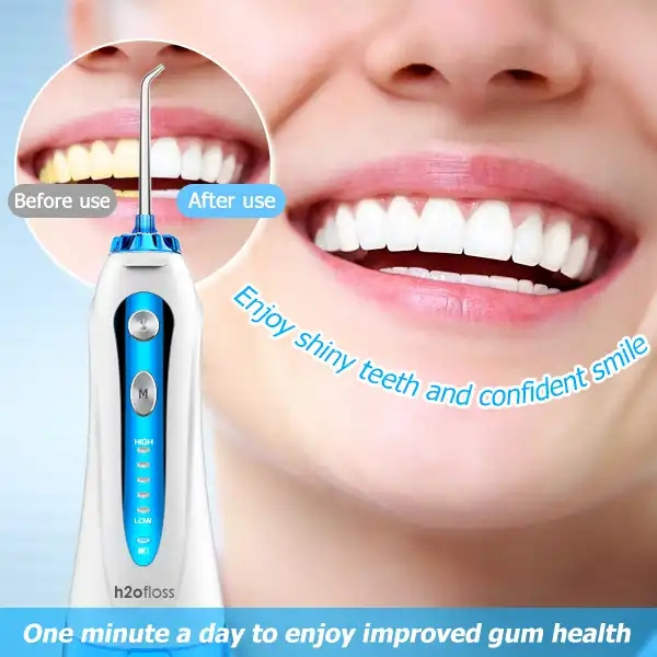 H2ofloss Dental Washing Machine Oral Rinser Portable Cordless Oral Best Water Flosser Teeth Cleaner Product