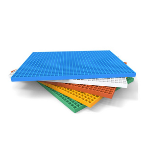 Free Cutting Industrial Fiberglass FRP Deck Grating Moulded Floor Grating FRP Carwash Moulding Grating Floor