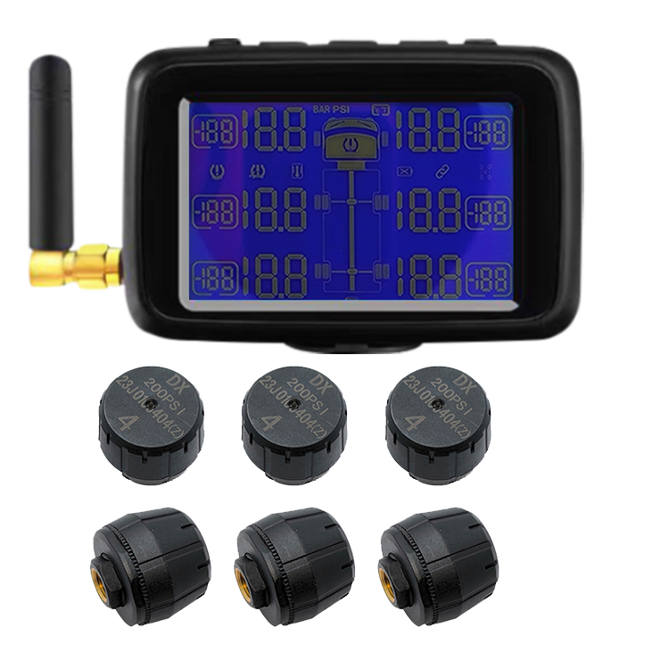 Wheel 6 12 Tpmsdigital Tire Air Gauge Tpms Sensor Truck Tire Pressure Monitoring System