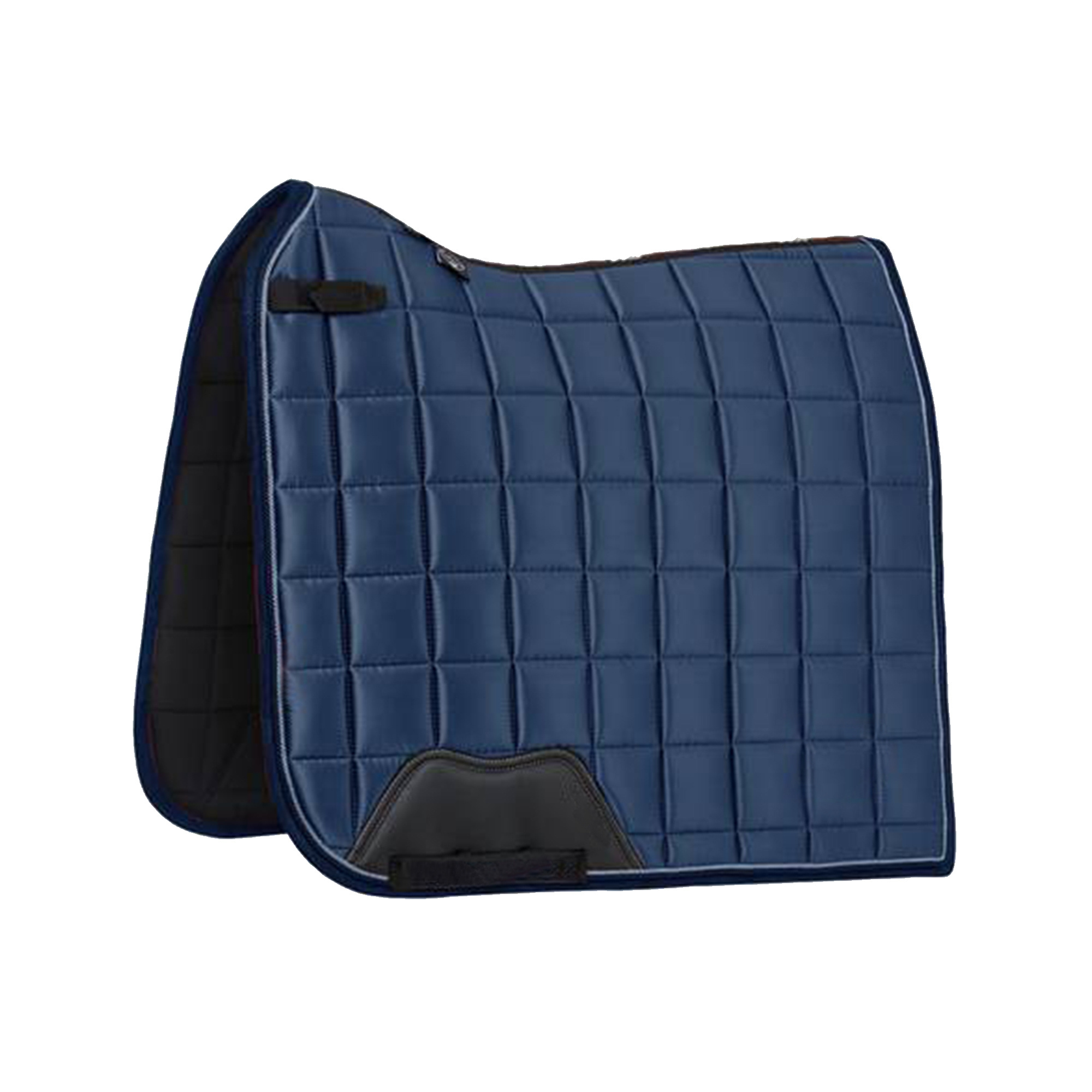 Hot Sale Equestrian Equipment Matching Set for Horse Racing Equine Saddle Mats Navy Horse Customize DR GP Satin Saddle Pad