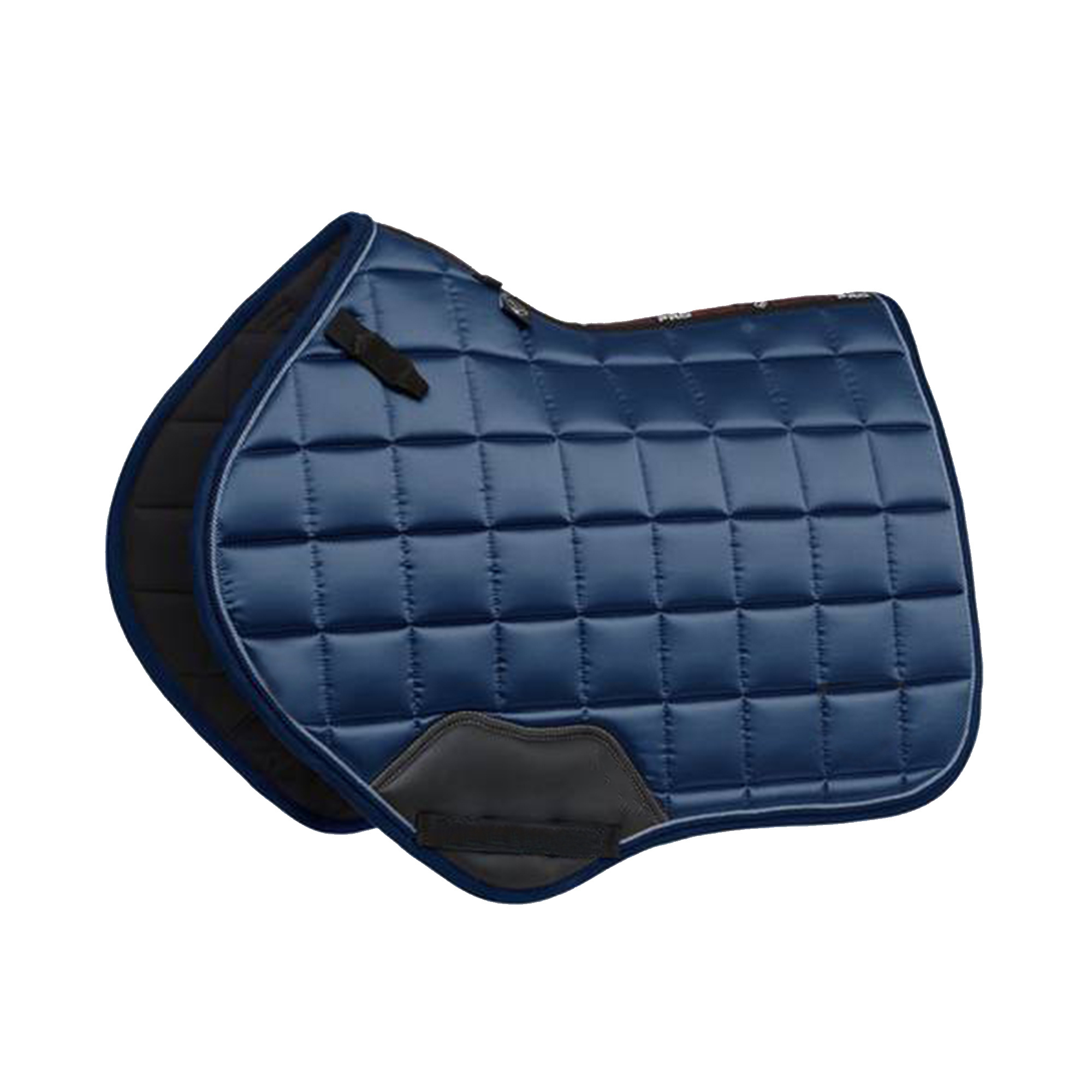 Hot Sale Equestrian Equipment Matching Set for Horse Racing Equine Saddle Mats Navy Horse Customize DR GP Satin Saddle Pad