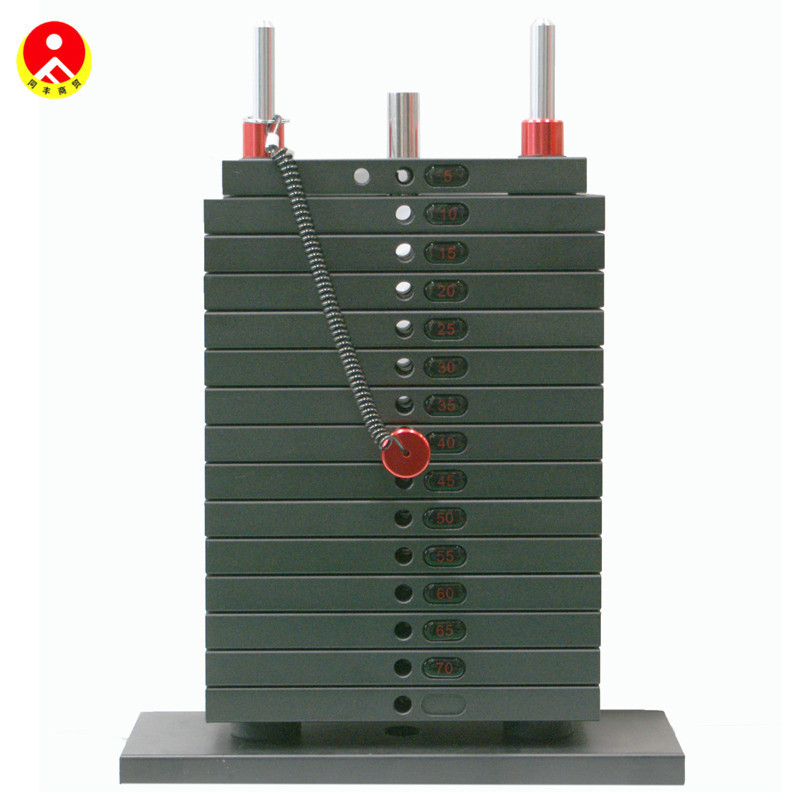 gym fitness selectorized weight stacks, rectangular steel weight stack rectangular weight plate