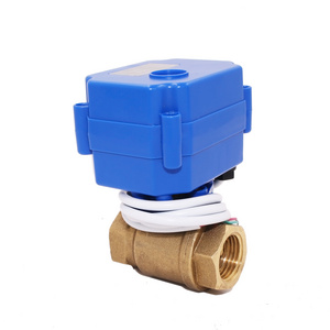 miniature electric air compression solenoid valve normal closed type 2way motorized bal valve with signal feedback