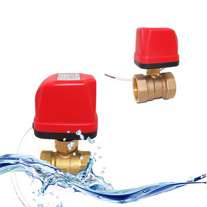 CWX-50P Brass 2 Way Electric Ball Valve for Central Heating System Air Compressor