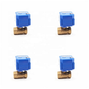 CWX-25S motorized ball valve 1/2" 3/4" 1" brass BSP NPT electric ball valve 5v 12v 24v 220v motorized actuator