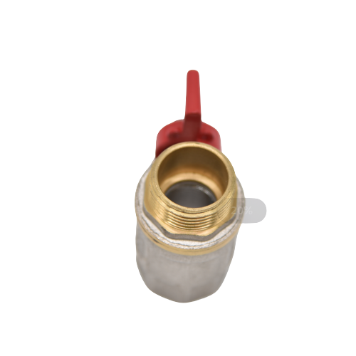 standard brass ball valve with aluminum butterfly handle with PEX connector 1/2