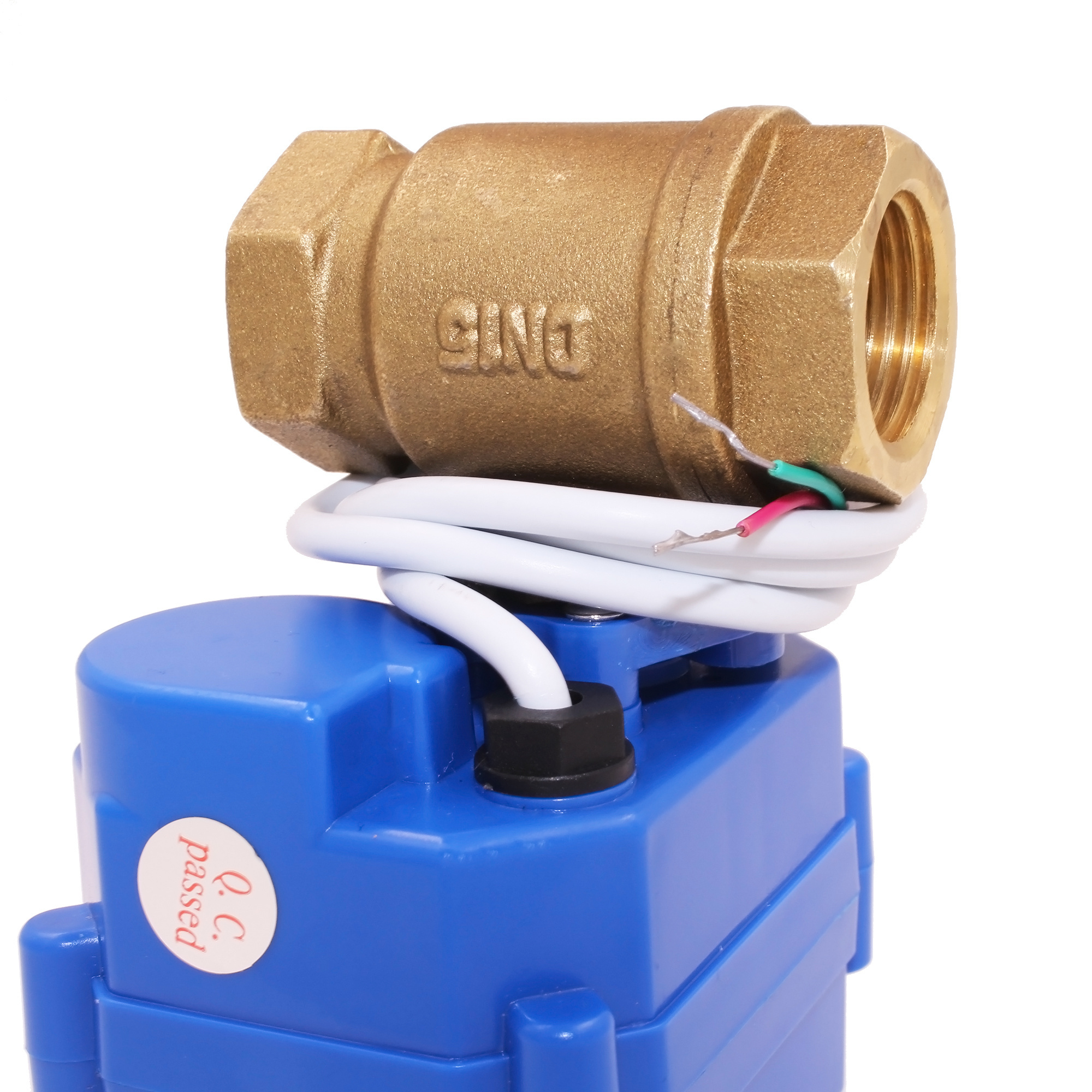 water irrigation valve 5v 3.6v 12v 24v 110v 220v DN15 DN20 CWX-15N 2 way brass ss304 mini electric motorized water ball valve