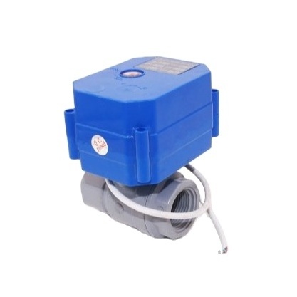 pvc ball valve 12v 24v CWX-60P 6nm pvc DN15 1/2