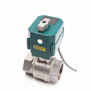 motorized actuator 1/2" 1" 2" BSP NPT electric ball valve 5v 9-24V 220V automatic control ball valve