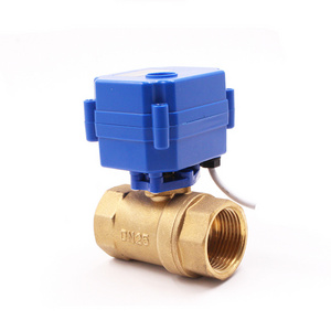 1/4" 3/8" 1/2" 3/4" 1" 1 1/4" inch 2 way 3 way motorized electric flow control valve electric actuator ball valve