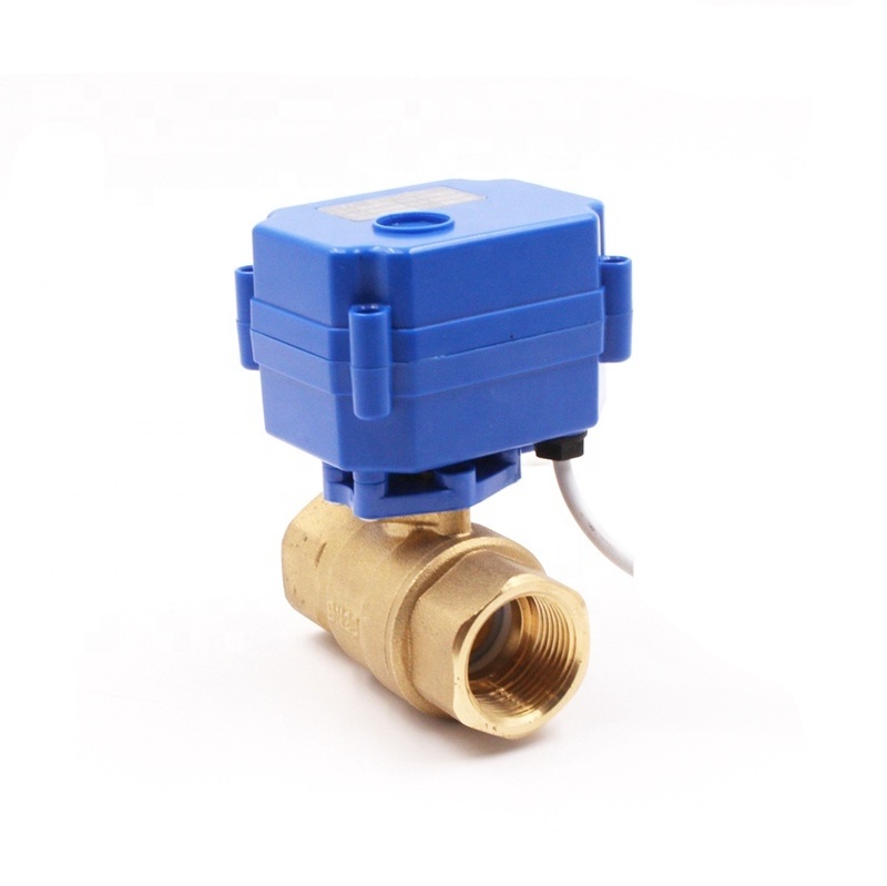 CWX-15N stainless steel brass  BSP NPT motorized flow control valve 12V electric actuator ball valve 12v 24v 110v 220v