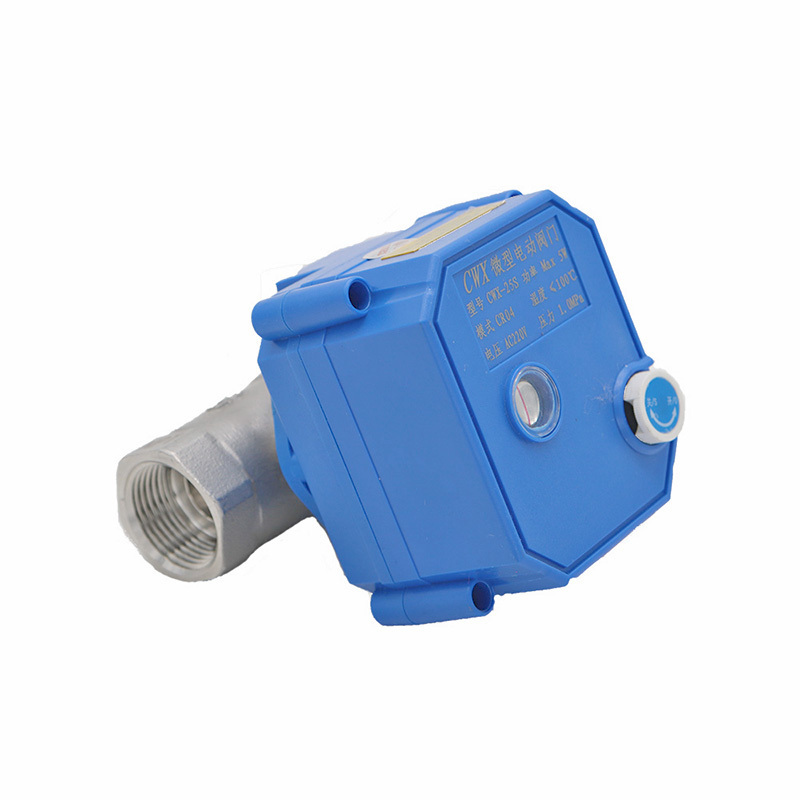 CWX-25S DN15 DN25 1/4' 1/2' 3/4' 1' electric manual override self closing water flow valve