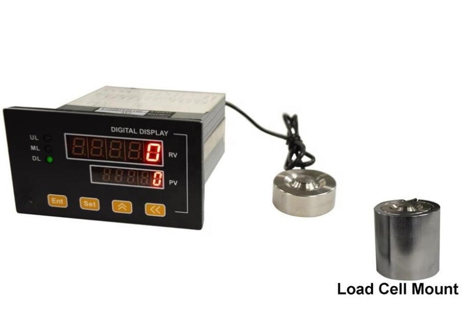 lab use digital pressure calibrator with a digital strain gauge panel meter