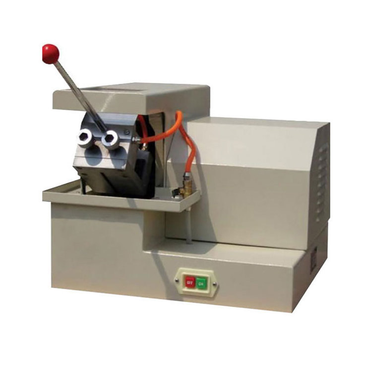 small benchtop wet abrasive cut-off saw machine for metallographic specimen cutting