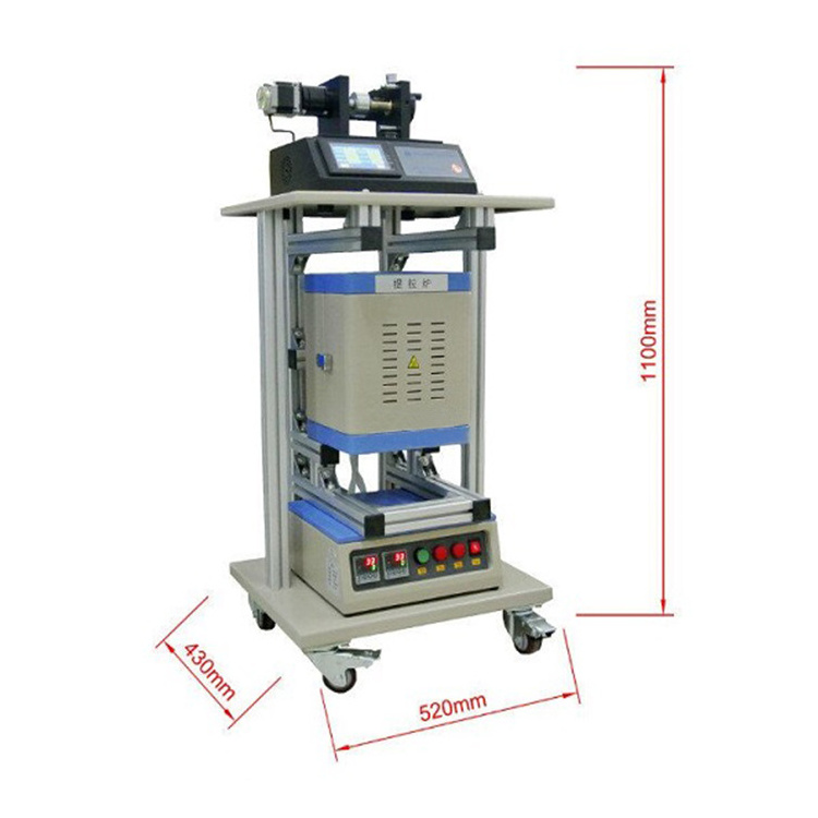 Compact Bridgman Crystal Growth Furnace with Hanging Wire Mechanism Up to 1100C - OTF-1200X-S-VT-BMGH