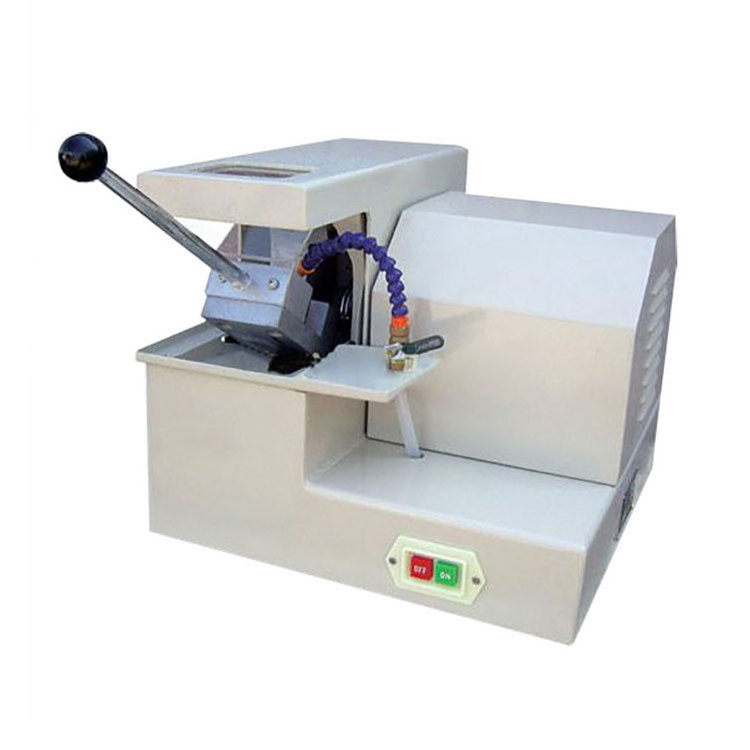 small benchtop wet abrasive cut-off saw machine for metallographic specimen cutting