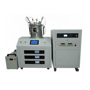 three DC head vacuum magnetron sputtering coater/ coating system with three DC magnetron target used in lab