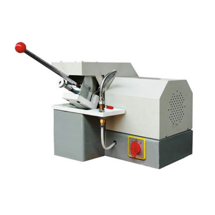 small benchtop wet abrasive cut-off saw machine for metallographic specimen cutting