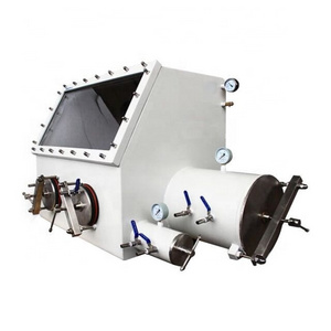 Hot sale Lab stainless steel glove box is used to remove moisture and oxygen under vacuum.