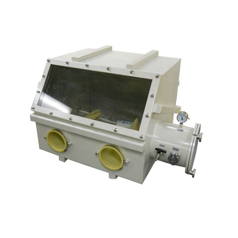 Hot sale Lab stainless steel glove box is used to remove moisture and oxygen under vacuum.