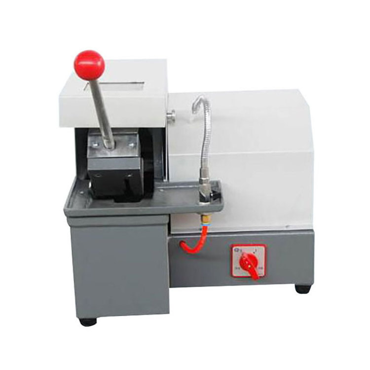 small benchtop wet abrasive cut-off saw machine for metallographic specimen cutting