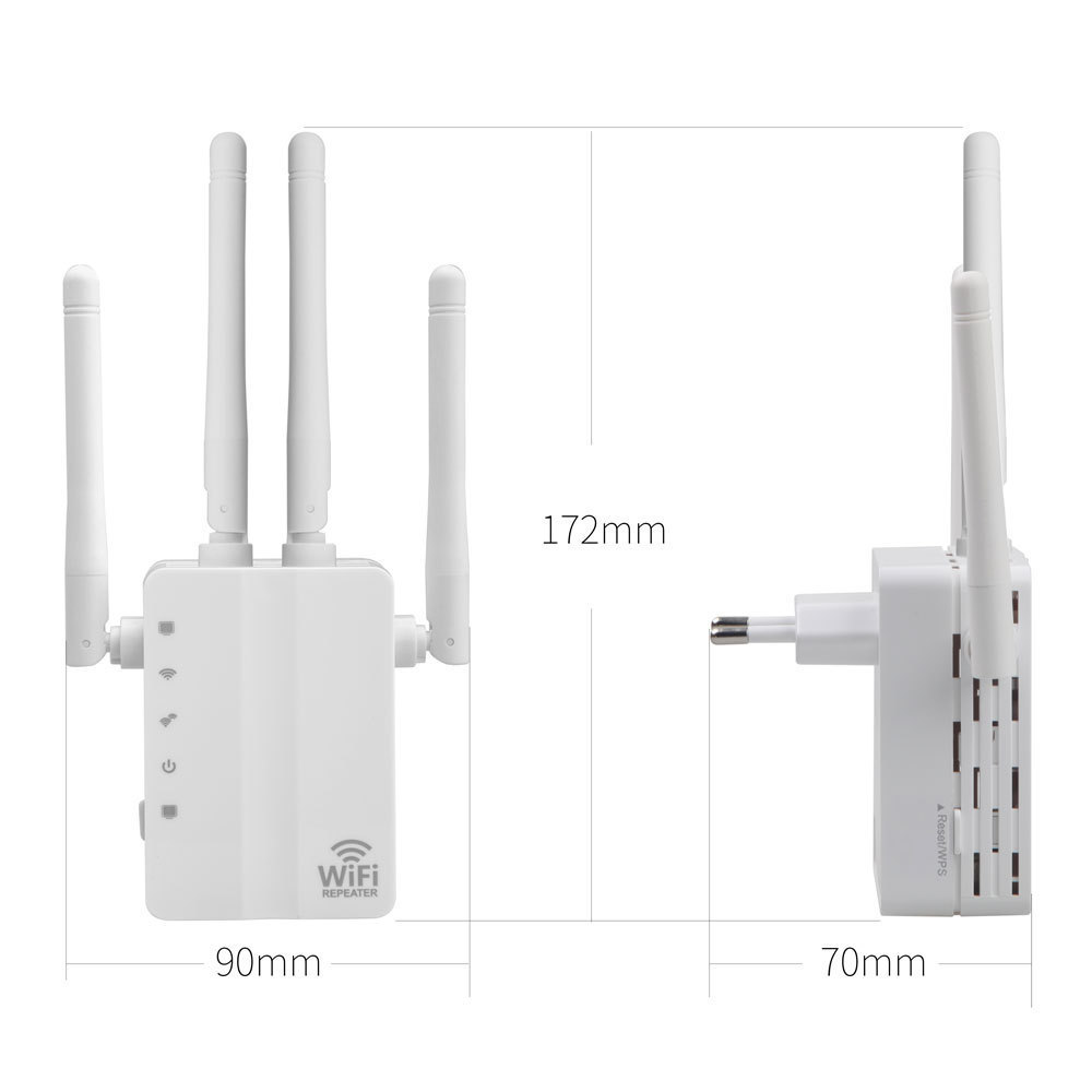 Factory Price WiFi Extender 5G Dual Band 1200Mbps Fastest Long Range WiFi Extenders Signal Booster For Home Office