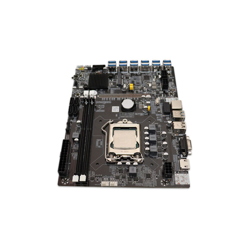 Motherboard B75 with CPU 12 Card Slots DDR3 Memory LGA1155 12*PCIE To USB3.0 B75 12USB Motherboards