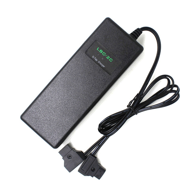 Travel Charger Dual D-Tap (P Tap) for Sony V-Mount/V Lock and Anton Bauer Gold Mount Batteries