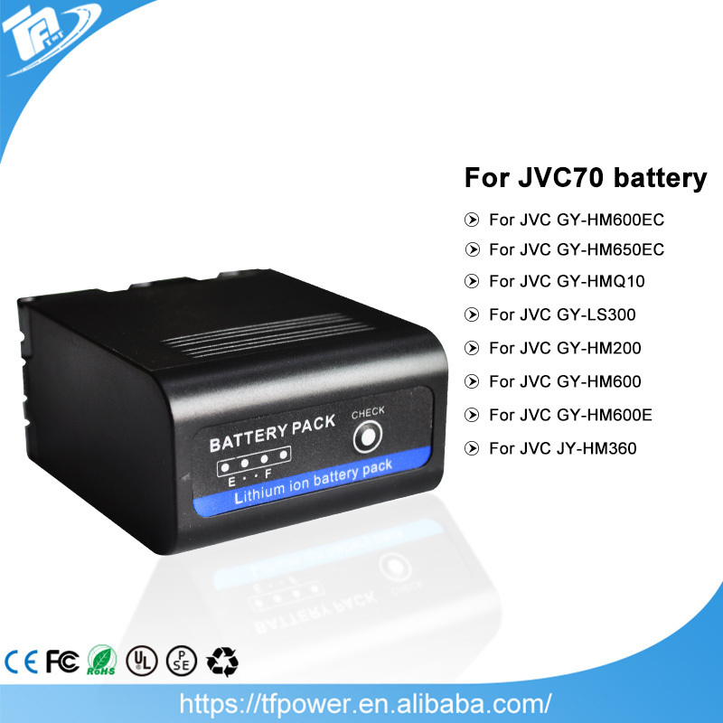 7.4V digital camera battery JVC70 rechargeable lithium-ion battery camera accessories for JVC HM600 650 HMQ10