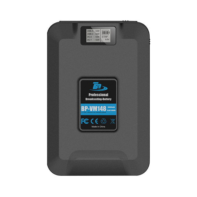 High Capacity 10000mAh 148Wh V Mount V-Lock Extra Battery Power Bank & Power Station for Sony Camcorder Video Camera