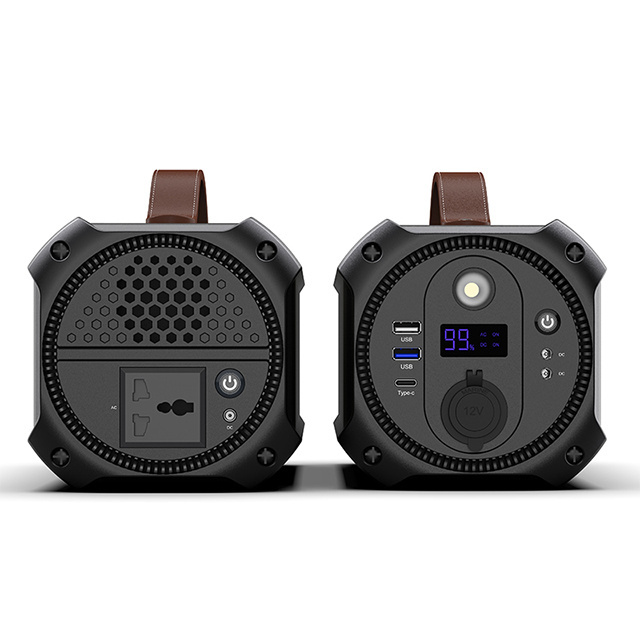 High Capacity 300W Portable Power Station 220V Outdoor Emergency Power Supply 3A Charge Current Double USB Ports Display Feature