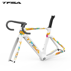 TFSA Carbon Fiber Wind Breaking Road Bike Frame T47 Bottom Bracket BB86 UD T800 Carbon EPS Molding Bicycle Aero Frame