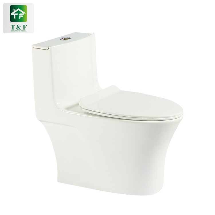 Super Vortex Siphon Flushing One Piece Toilet Sets Bathroom Siphonic Floor Mounted Ceramic Toilet Wc Sanitary Ware Foshan