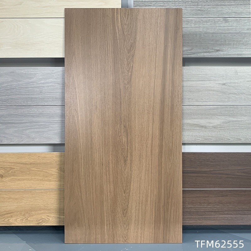 Foshan High Quality 600*1200mm Natural Wood Glazed Finish Rustic Wooden Floor Tiles Ghana