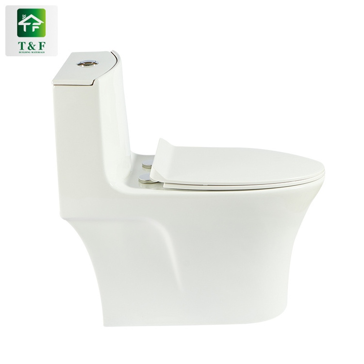 Super Vortex Siphon Flushing One Piece Toilet Sets Bathroom Siphonic Floor Mounted Ceramic Toilet Wc Sanitary Ware Foshan