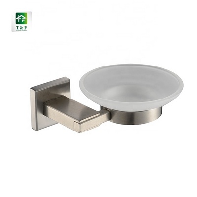 wall mounted glass ceramic soap dishes modern circular shaped bathroom metal enamel stainless steel soap dish holder