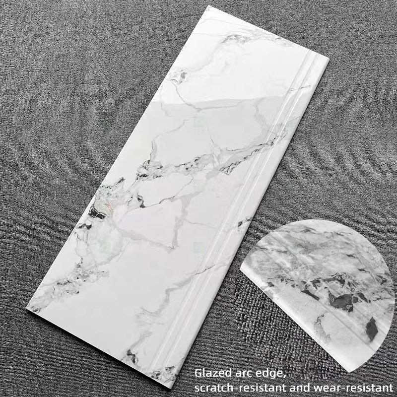 470X1200mm Porcelain Marble Stair Step Tiles Modern Luxury 470*1200 Non Slip Porcelain Ceramic Tile For Stairs Step