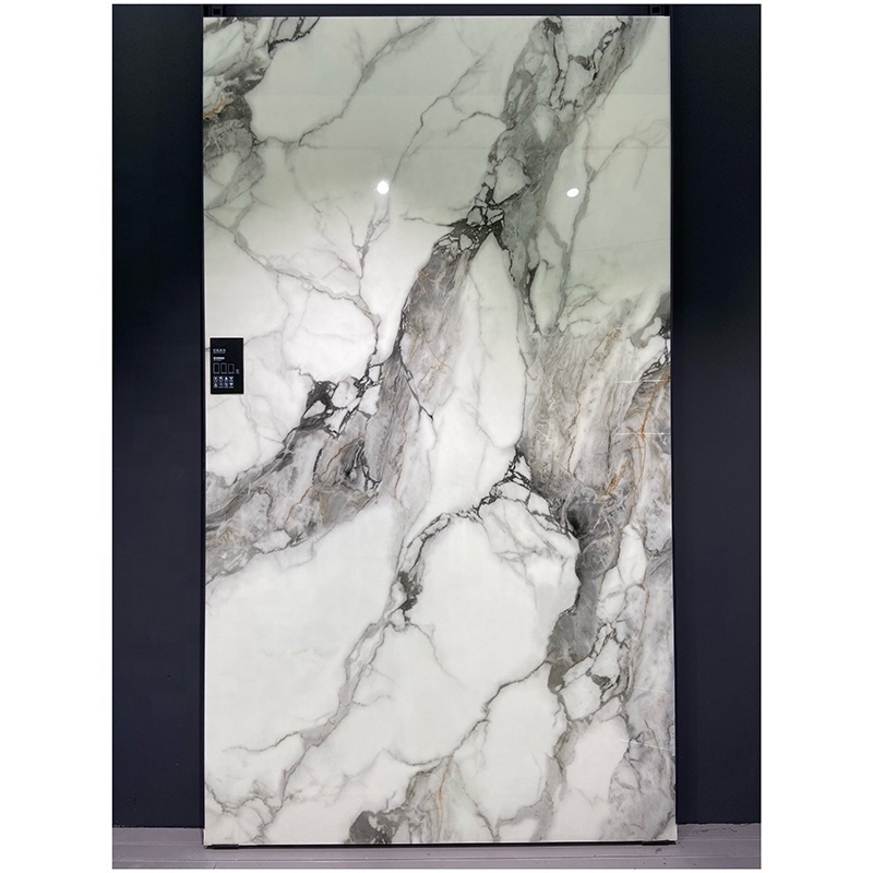 Luxury Solid Surface Phoenix Crystal Artificial Marble Stone Slab For TV Background Bathroom Wall Mural